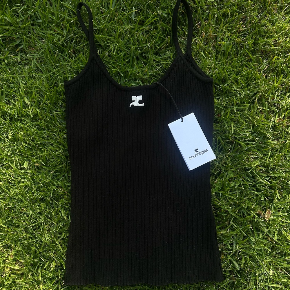 Courreges Re-Edition Ribbed Knit Tank